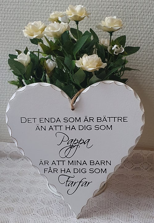 Hjärta "Pappa.....Farfar"