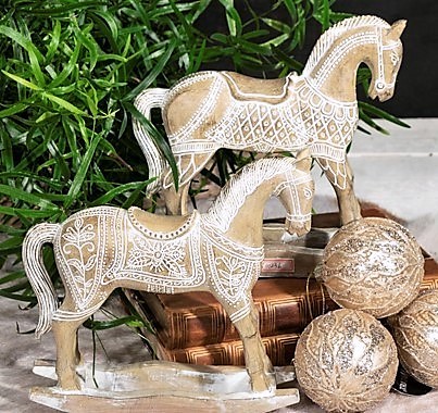 Product Image for Dekoration Häst (- Blommor) polyresin