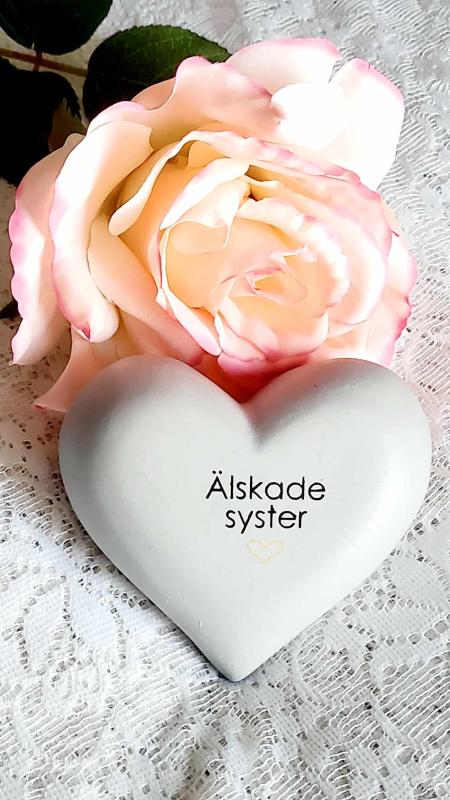 Product Image for Hjärta Med Text – Älskade Syster polystone