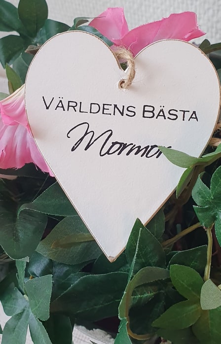 Hjärta - VÄRLDENS BÄSTA MORMOR