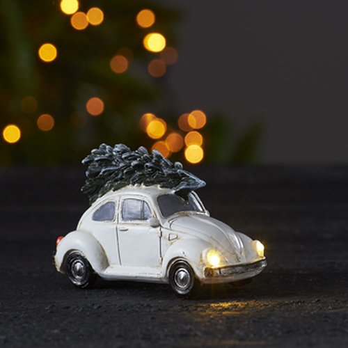 Product Image for Julbil Med LED-Belysning - Antikvit