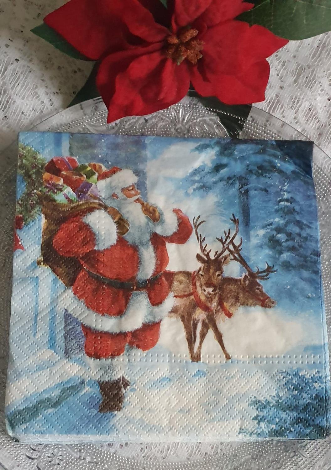 Julservetter Tomte Med Renar