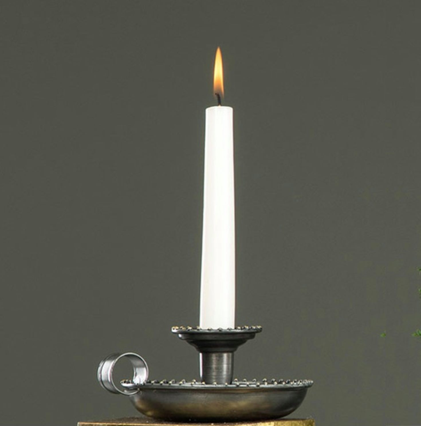 Kammarljusstake Antiksvart Grå