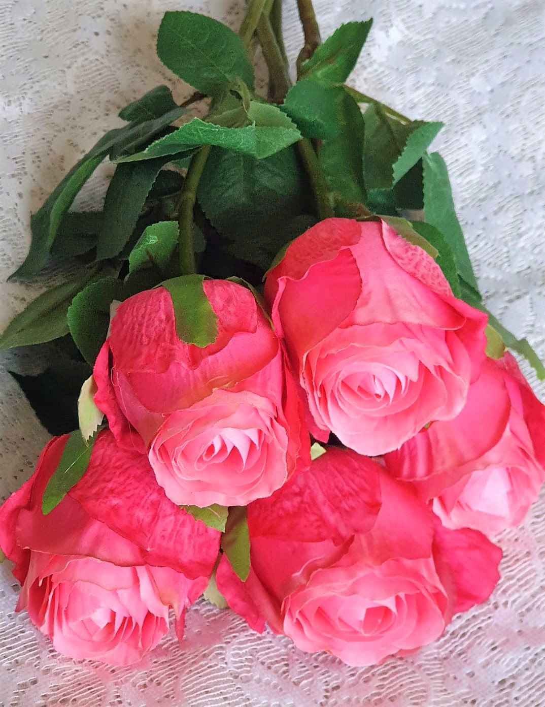 Konstgjord Ros Mörkrosa 50 Cm