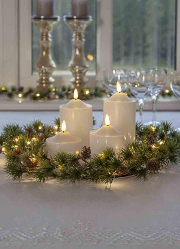 Product Image for Girlang Larix Med LED Ljus naturtrogen