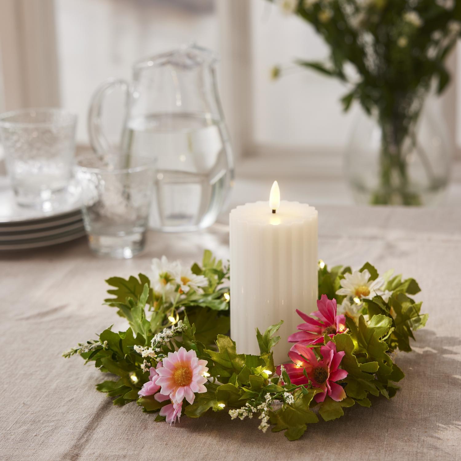 LED Dekorationskrans Summer