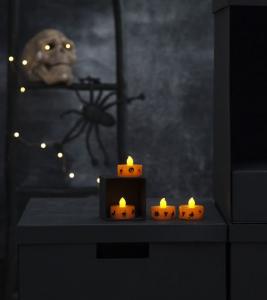 Halloween Värmeljus LED 4-Pack