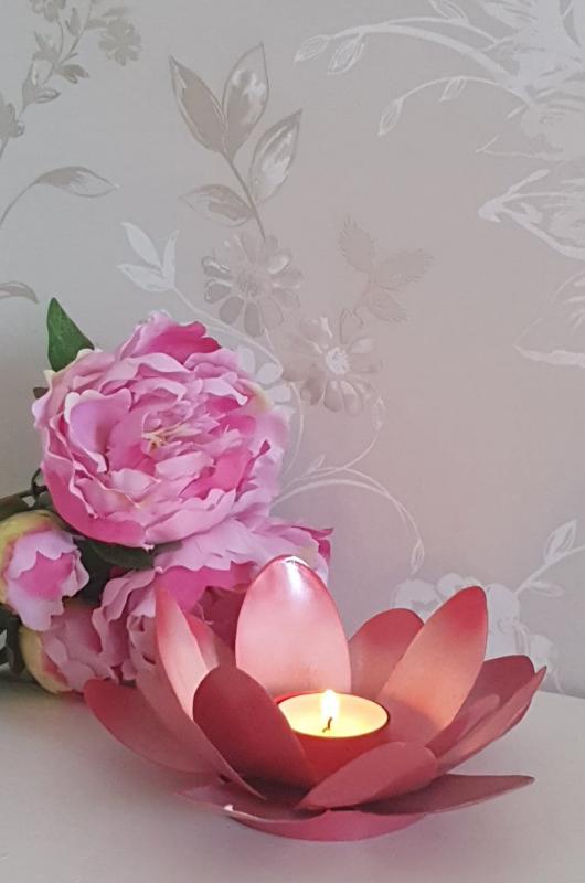 Product Image for Ljushållare Blomma Rosa