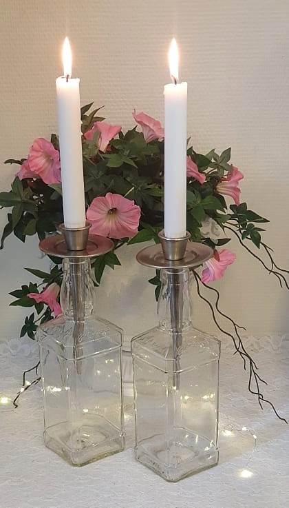 Ljushållare För Flaska Silver