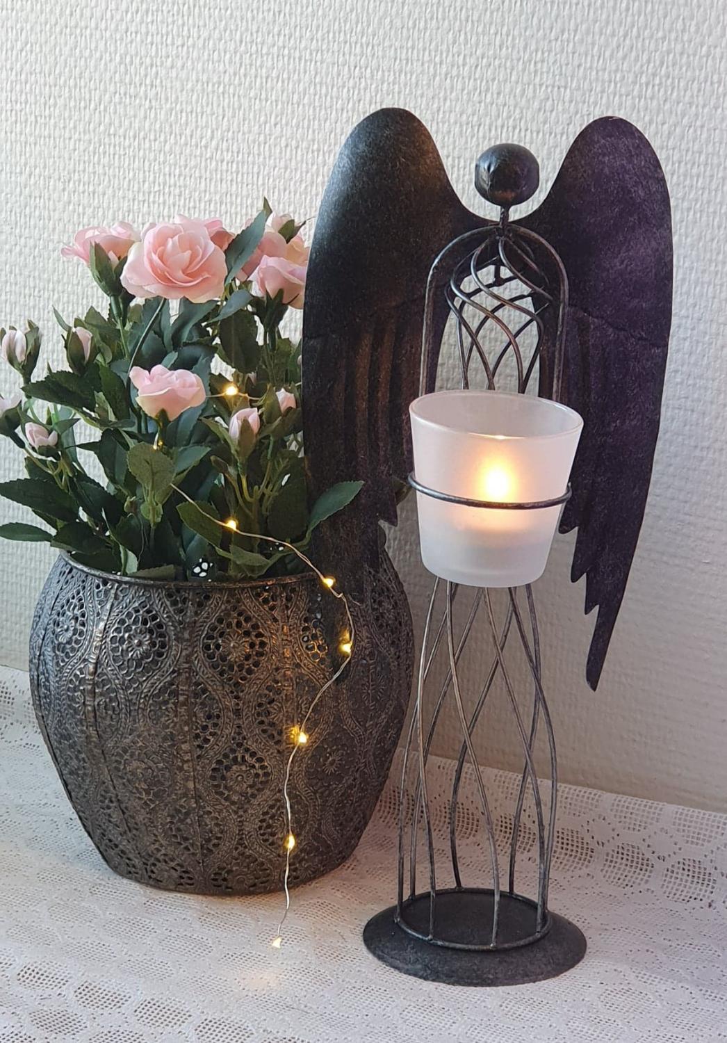 Ljuslykta Ängel Smide