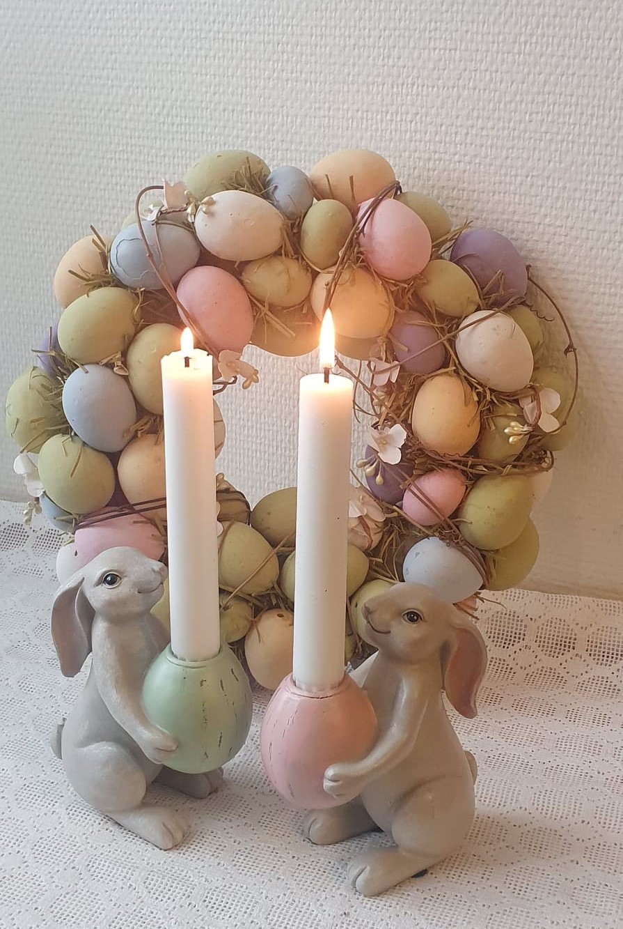 Ljusstake Hare Pistage/ Rosa 2 - Pack