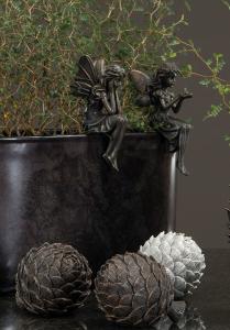 Älva Sittande Stick - Guldbrun 2 - Pack