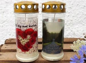 Minnesljus Hjärta/Allé