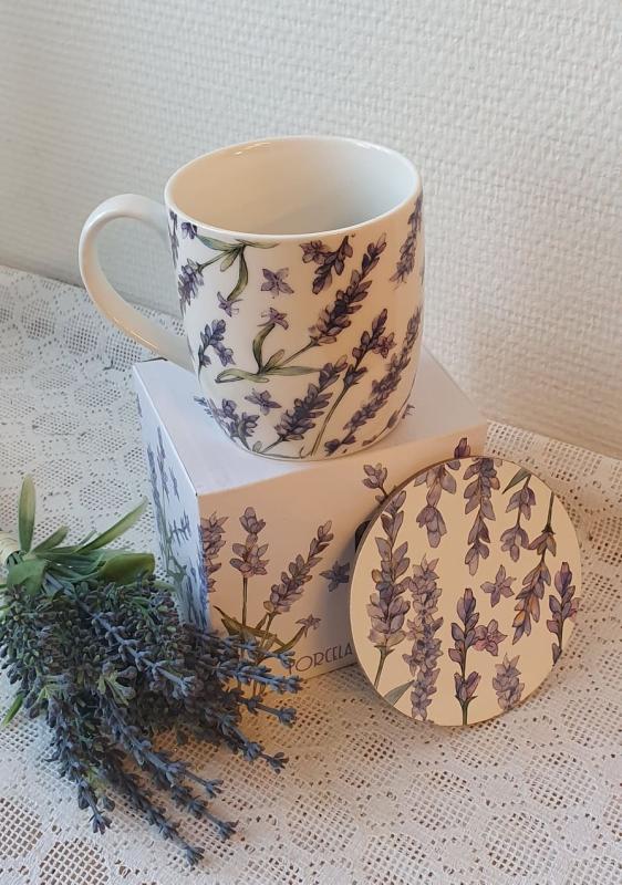 Product Image for Mugg Lavendel Med Underlägg