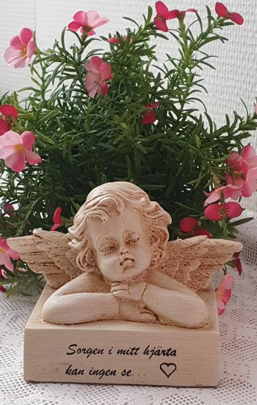 Product Image for Ängel Med Text - Sorgen I Mitt Hjärta Kan Ingen Se