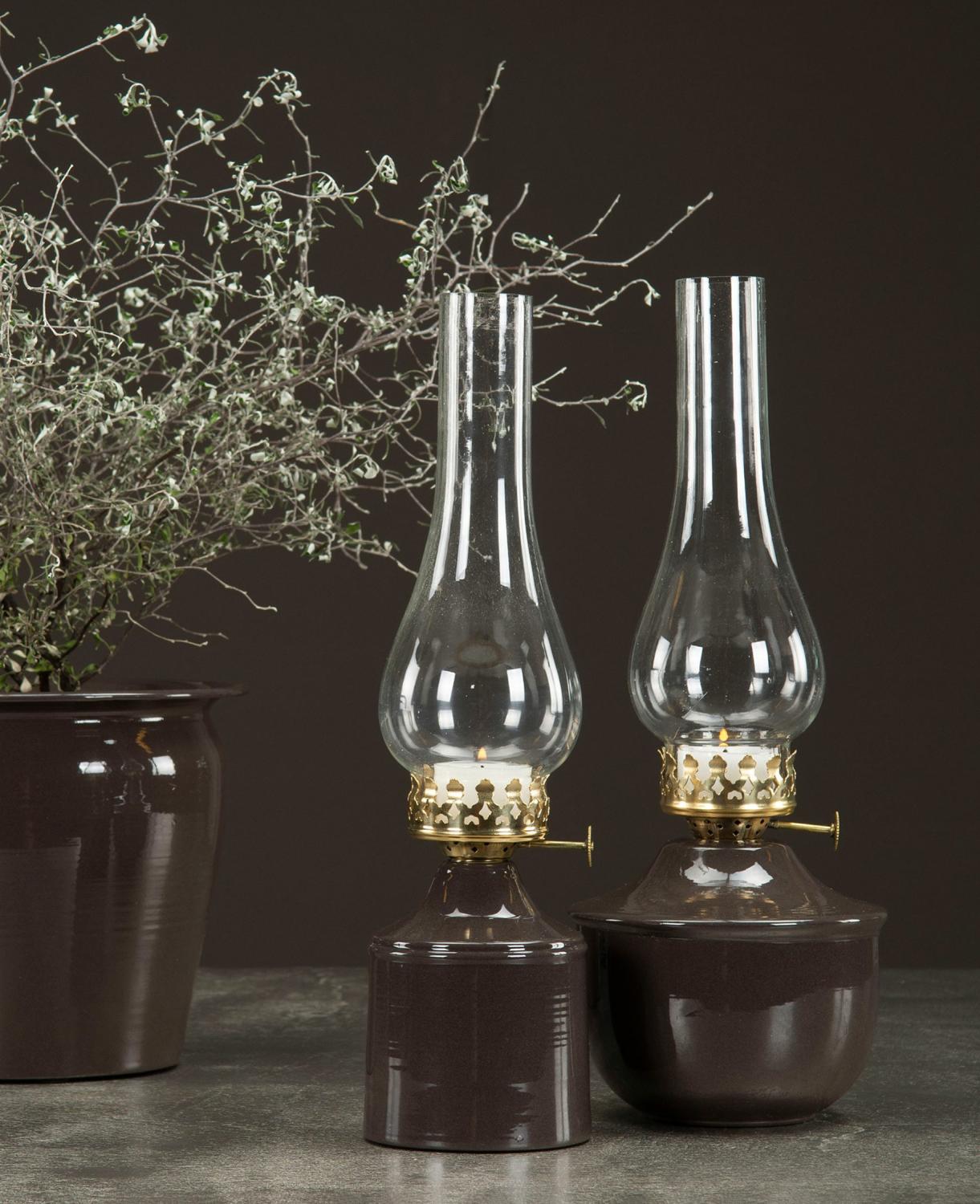 Oljelampa Till Värmeljus Emalj - Choco