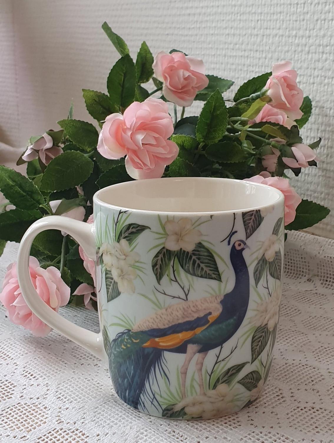 Påfågel Mugg