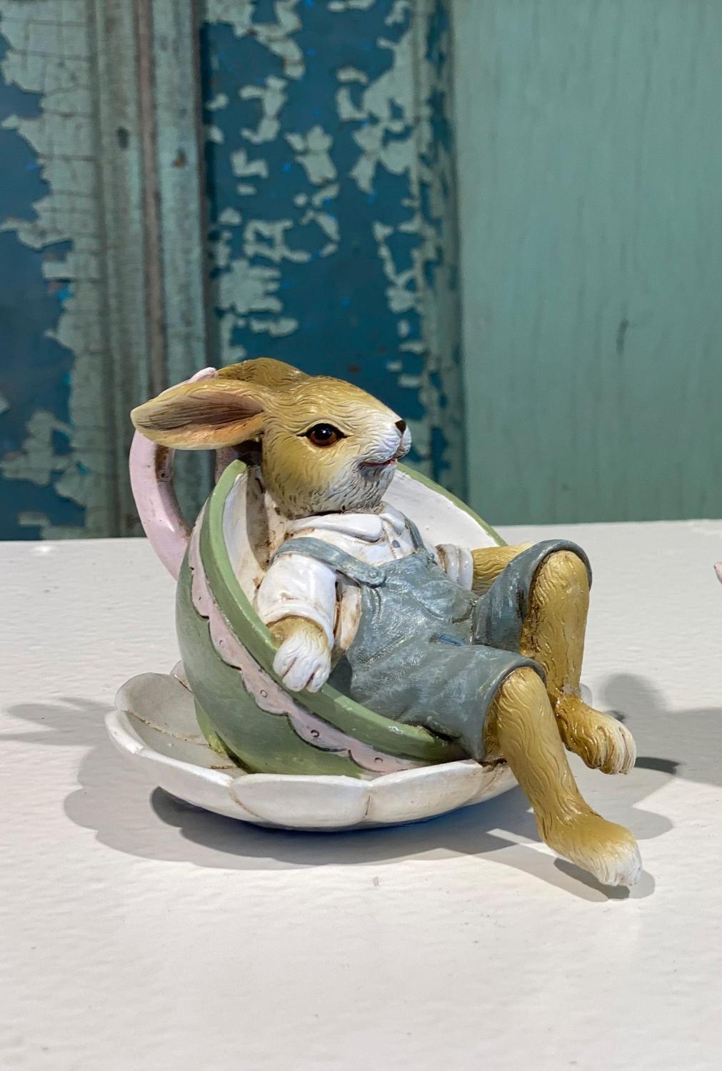Påskhare I Kopp - Blå
