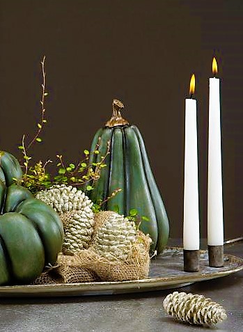 Product Image for Pumpa Grön Avlång polystone