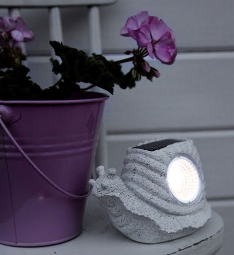 Snigel Solcellslampa LED