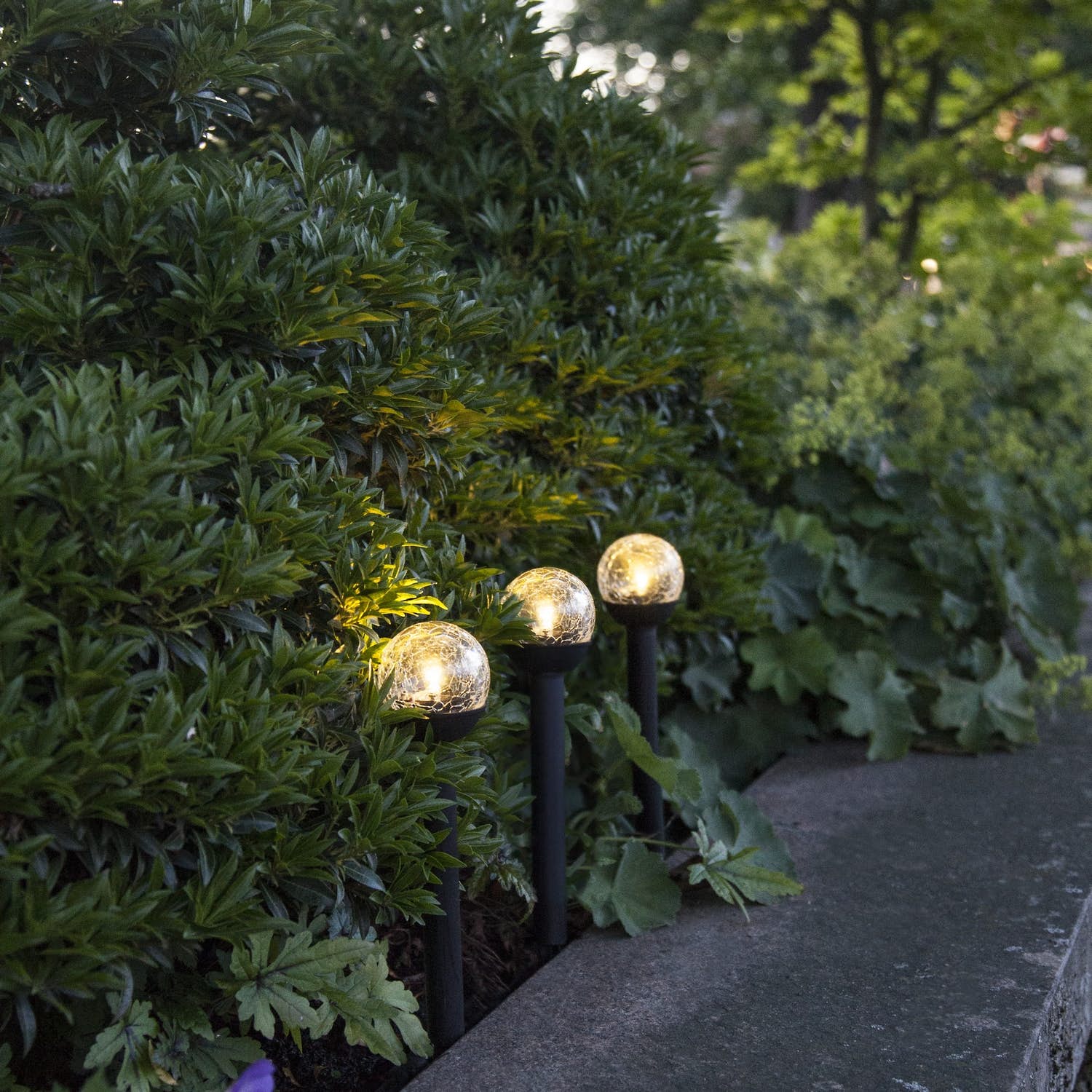 LED-solcellslampa Roma 3-pack