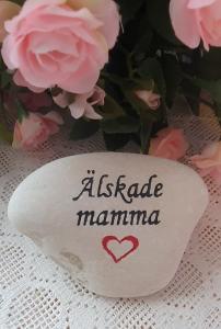 Sten Med Graverade Text - Älskade Mamma