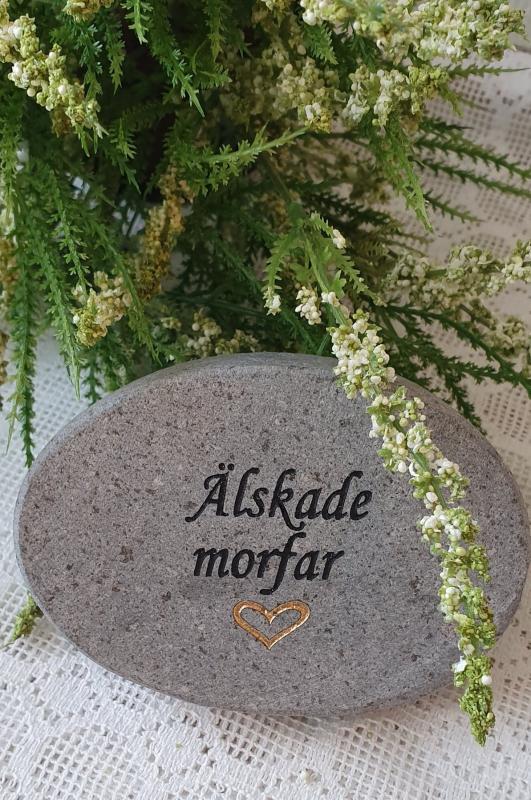 Product Image for Sten Med Text - Älskade Morfar