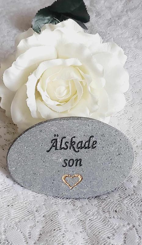 Product Image for Sten Med Text - Älskade Son