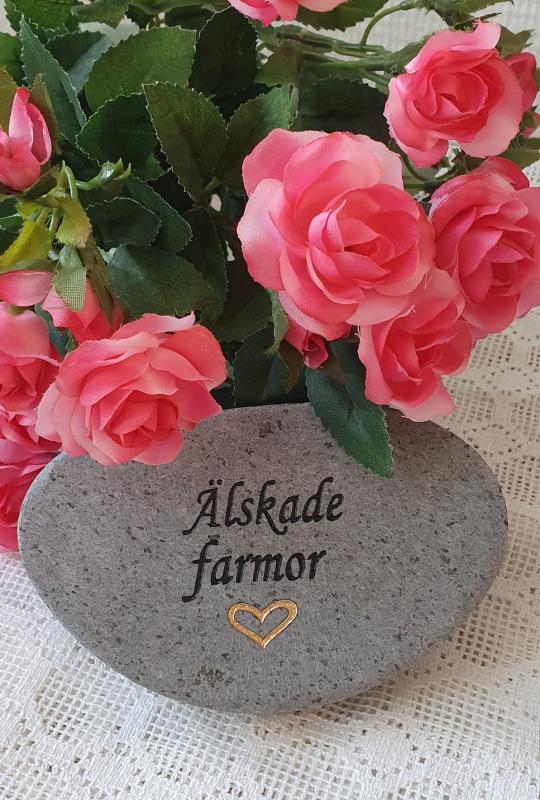 Product Image for Sten Med Text - Älskade Farmor