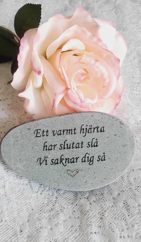 Product Image for Sten Med Text – Ett Varmt Hjärta