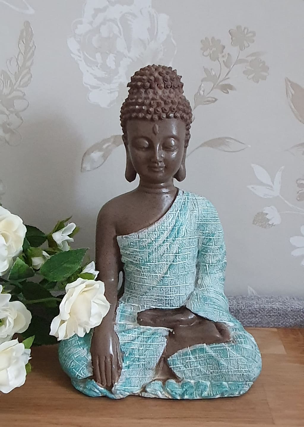 Thai Buddha Turkos Och Brun