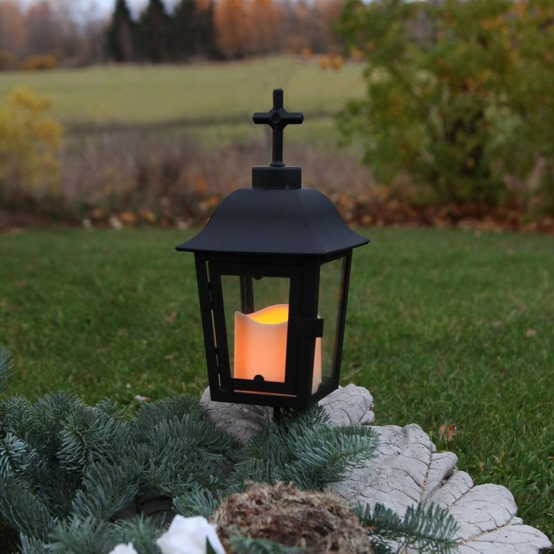 Product Image for Gravlykta Med Ledljus - Svart metall