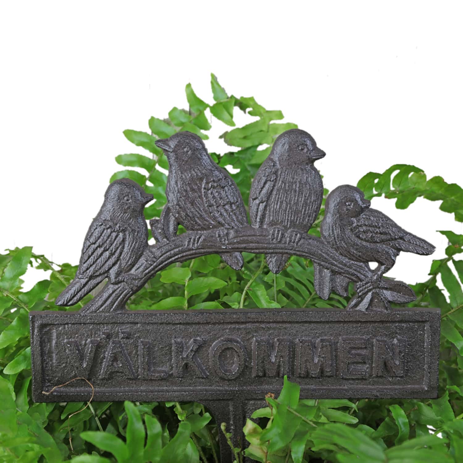 Välkommen Skylt Fåglar