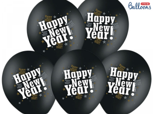 BALLONG "HAPPY NEW YEAR" 6 ST