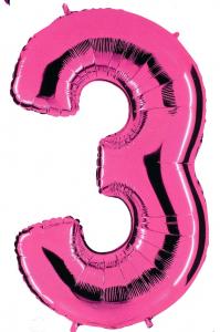 BALLONGSIFFRA 3 ROSA