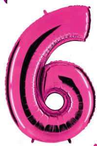 BALLONGSIFFRA 6 ROSA
