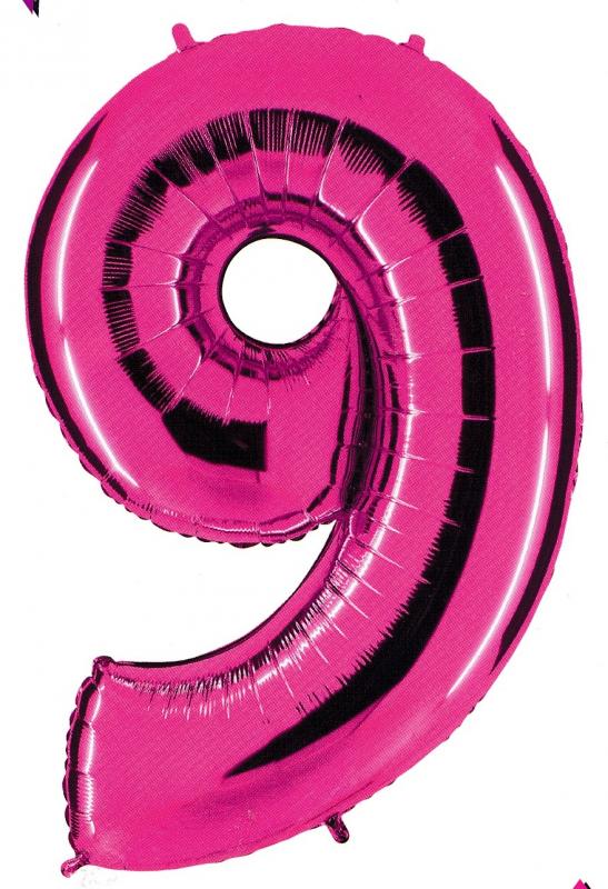 BALLONGSIFFRA 9 ROSA