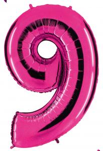 BALLONGSIFFRA 9 ROSA