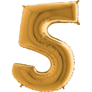 BALLONGSIFFRA 5 GULD