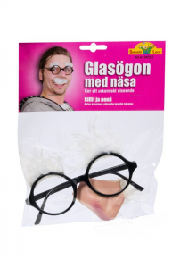 Glasögon m gumminäsa