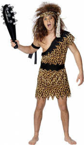 Caveman Costume, Brown, with Tunic, Headband & Armband
