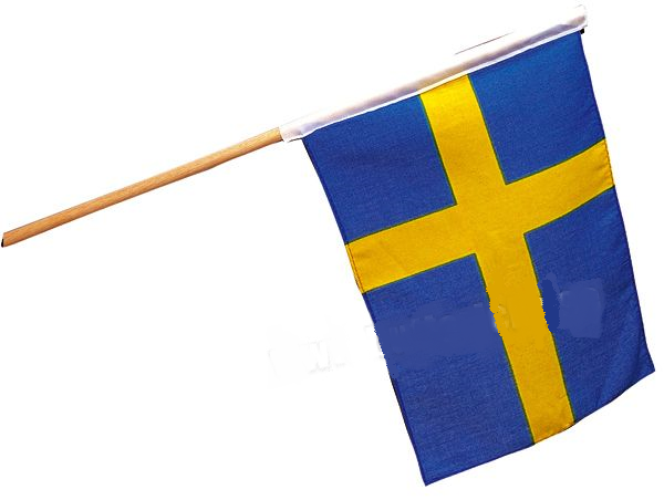Svensk flagga tyg 40x30cm