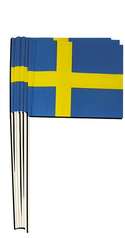 Svensk flagga i papper 24x20