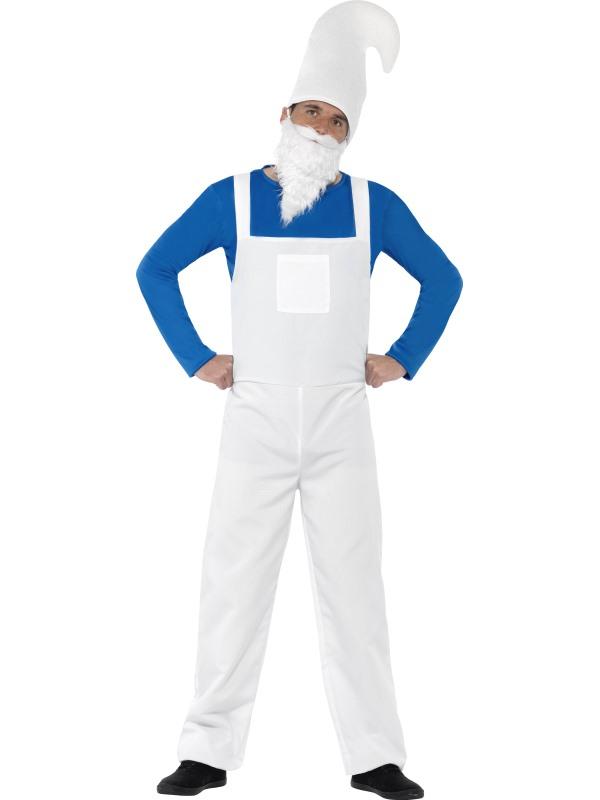 GARDEN GNOME VIT/BLÅ