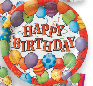 TALLRIK HAPPY BIRTHDAY