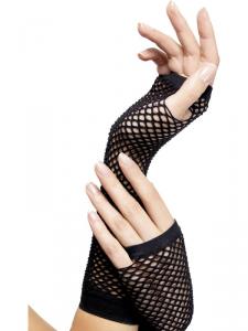 HANDSKAR FISKNÄT LÅNG SVART