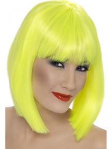 GLAM PERUK NEON GUL