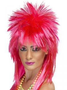1980's ROCK DIVA  PERUK ROSA