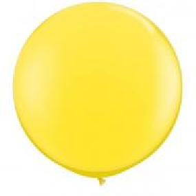 JÄTTEBALLONG GUL 80 CM