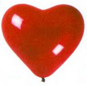 HJÄRTBALLONG RÖD 10 PAK